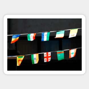 Strings of National Flags Sticker